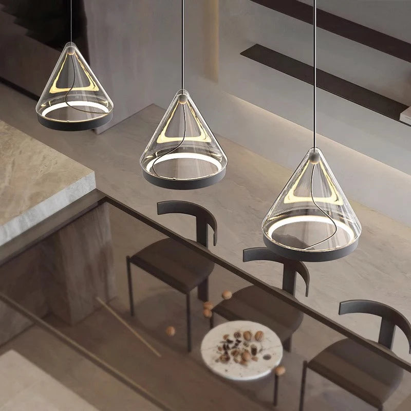 Suspension design moderne conique pour éclairage intérieur - vue 2 sur 14