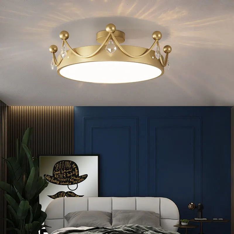 plafonnier minimaliste en cristal design scandinave luxe - vue 3 sur 7