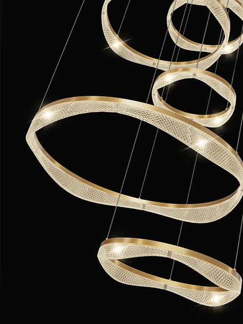 suspension led moderne style nordique pour intérieur élégant