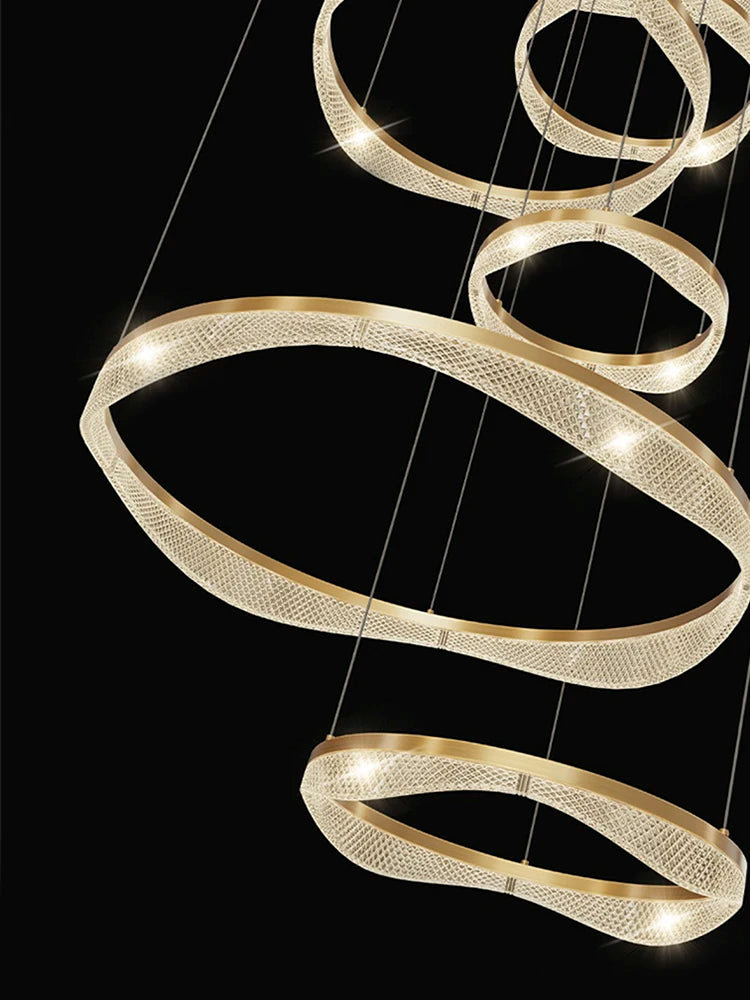 suspension led moderne style nordique pour intérieur élégant - vue 6 sur 10
