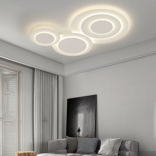Moderner LED-Deckenleuchte für stilvolle Wohnraumbeleuchtung und elegante Dekoration - vue 5 sur 16