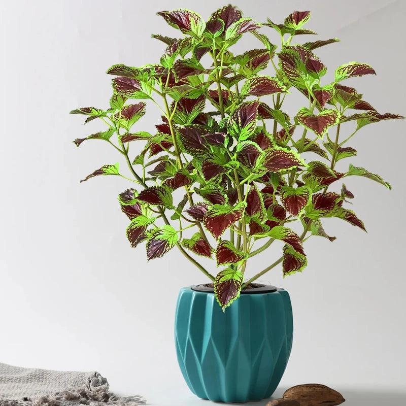plantes artificielles d'eucalyptus et menthe tropicale pour décoration intérieur - vue 5 sur 8