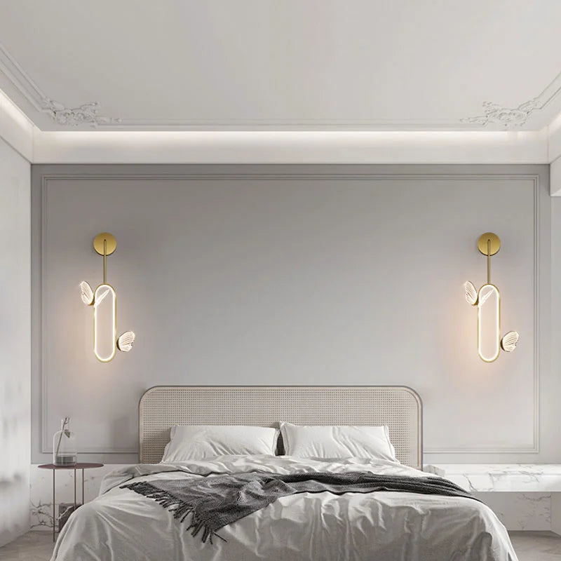 applique murale led papillon design nordique pour décoration intérieure - vue 7 sur 8