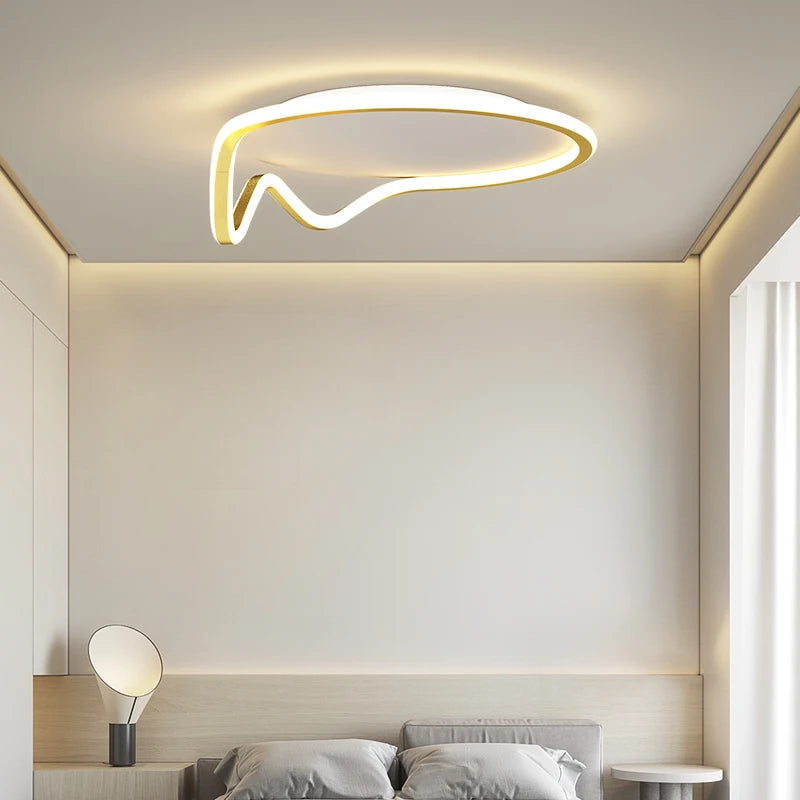 Plafonnier moderne à LEDs lumière pour salon chambre salle à manger étude cuisine - vue 5 sur 18