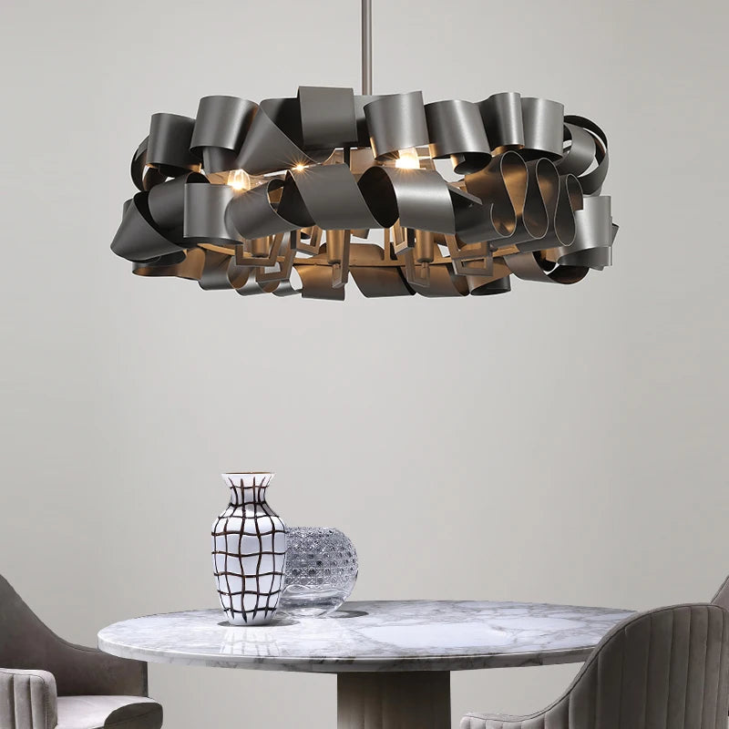 suspension design postmoderne minimaliste luxe pour villa restaurant