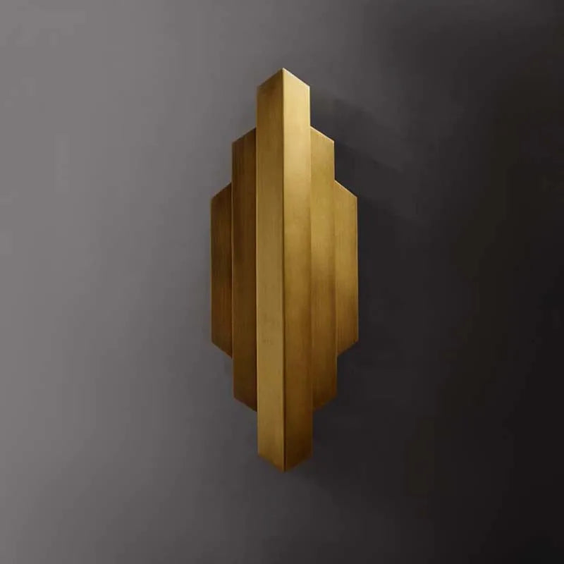 Applique murale décorative américaine rétro tout en cuivre - vue 5 sur 6