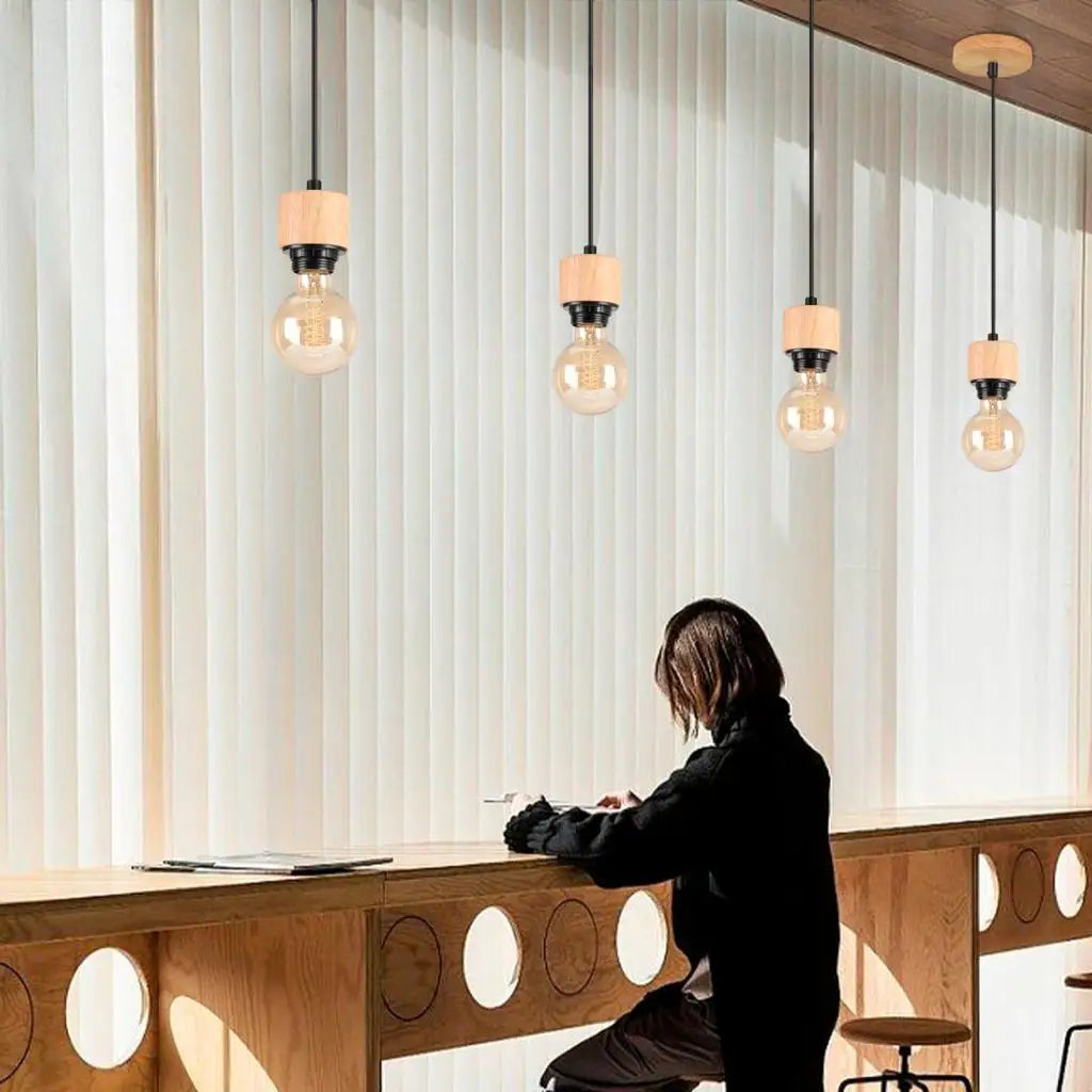 Lampe suspension métal rétro loft - vue 4 sur 9