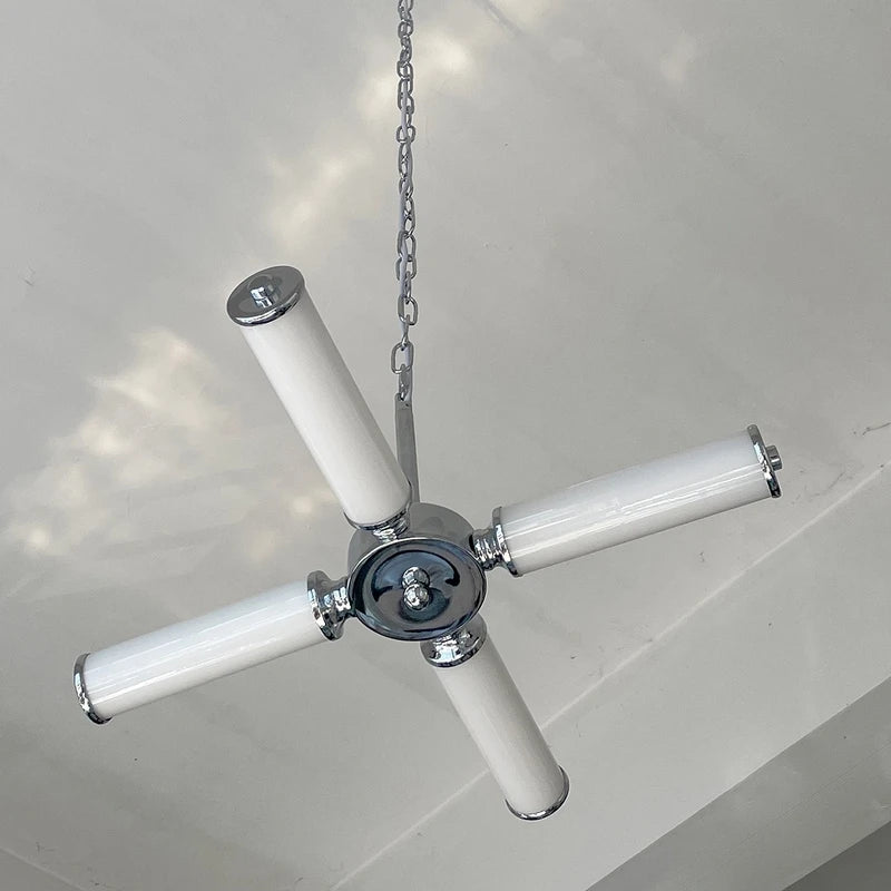 Vintage LED-Kronleuchter im Retro-Design mit Sputnik-Optik, dekorative Beleuchtung - vue 3 sur 6