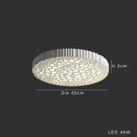 Minimalistischer LED-Deckenleuchte mit Wabendesign für kreative Dekoration