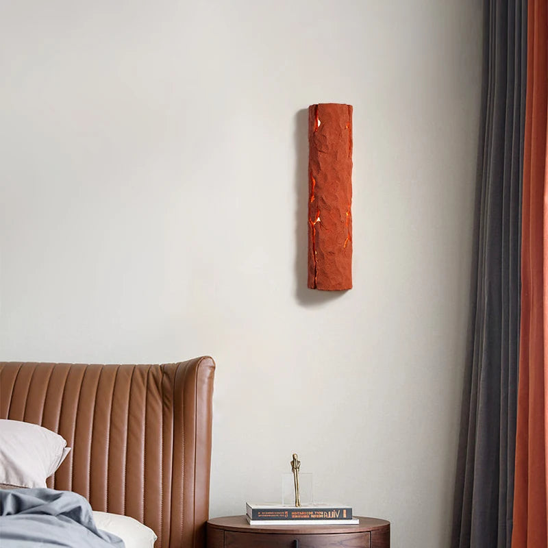 Modern creative tree stump LED wall lamp, indoor bedside wall lamp, designer, hotel, villa, cafe, passage, Art Deco, G9 - vue 4 sur 10