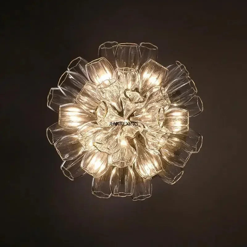 suspension art déco en verre pour intérieur moderne et élégant - vue 7 sur 8