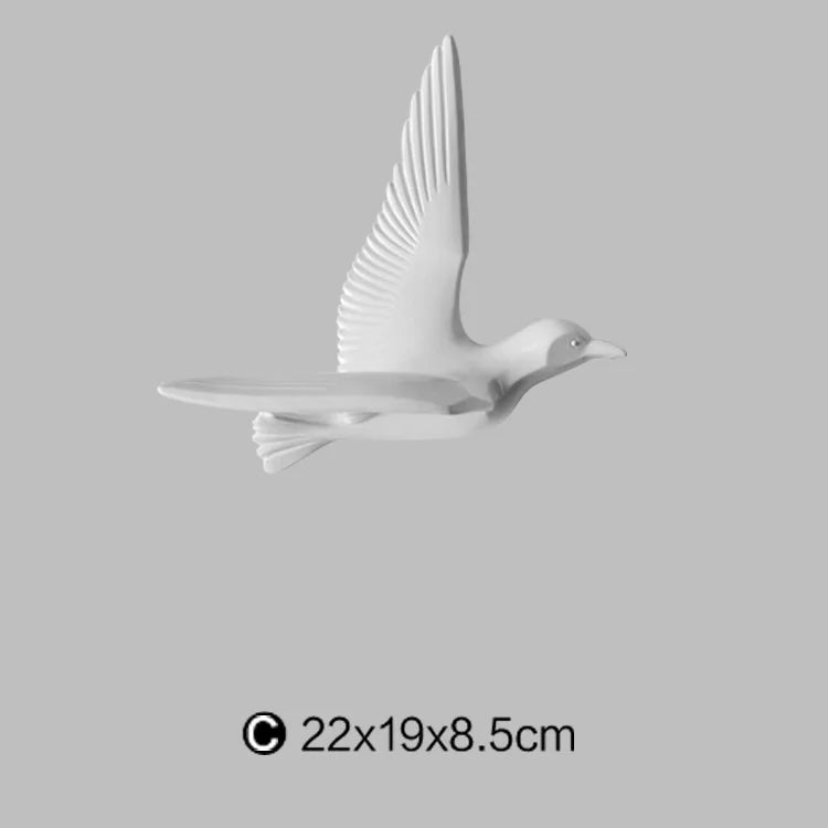 décoration murale créative en forme de mouette décoratif - vue 32 sur 36