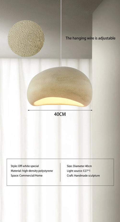 Farbige Pendelleuchte aus Polystyrol mit abgerundeten Formen im Design-Stil - vue 11 sur 18