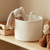 panier de rangement en corde pour jouets bébé et enfant