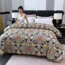 New 95 printed hotel down quilt thickened warm white goose down winter quilt , easy temperature locking
