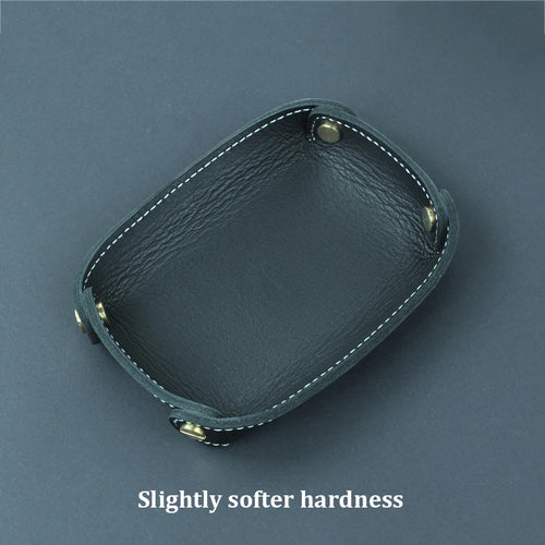 plateau de rangement en cuir véritable pour divers objets - vue 14 sur 13