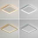 Ultraflache LED-Deckenleuchte mit quadratischem Panel für modernes Interieur