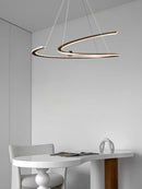 suspension minimaliste italienne à lumière circulaire élégante
