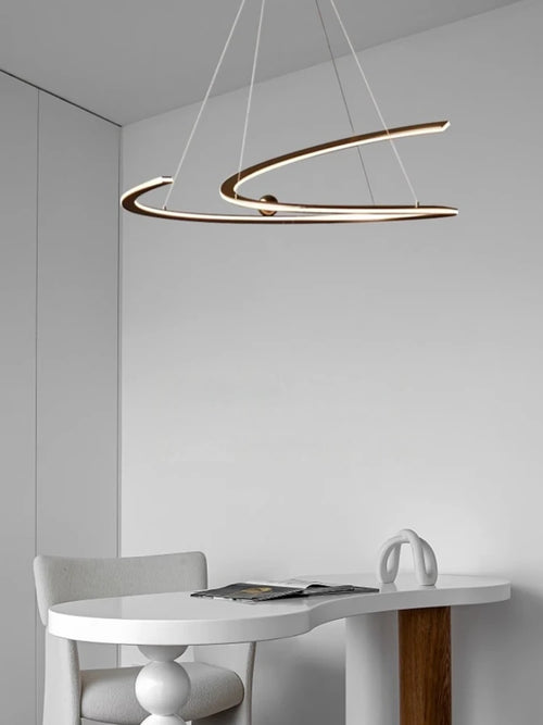 suspension minimaliste italienne à lumière circulaire élégante