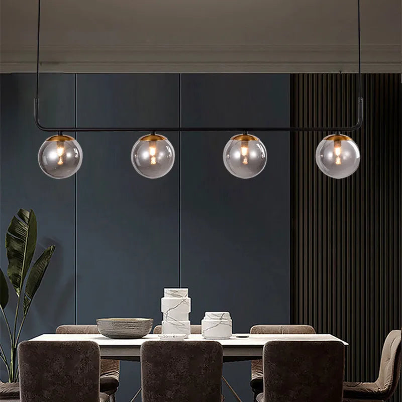 lustre moderne design nordique suspendu pour intérieur élégant - vue 6 sur 7