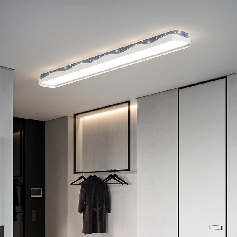 Moderne minimalistische LED-Lichtleiste für verschiedene Räume - vue 5 sur 14