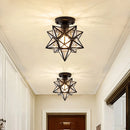 plafonnier moderne en cristal avec éclairage led intérieur