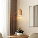 Vintage-Pendelleuchte aus Naturstein mit LED und Retro-Dekor