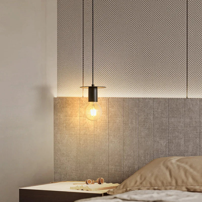 lampe suspendue moderne en bois pour bar - vue 3 sur 14