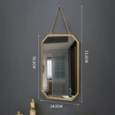 miroir mural rond créatif pour décoration intérieure et maquillage