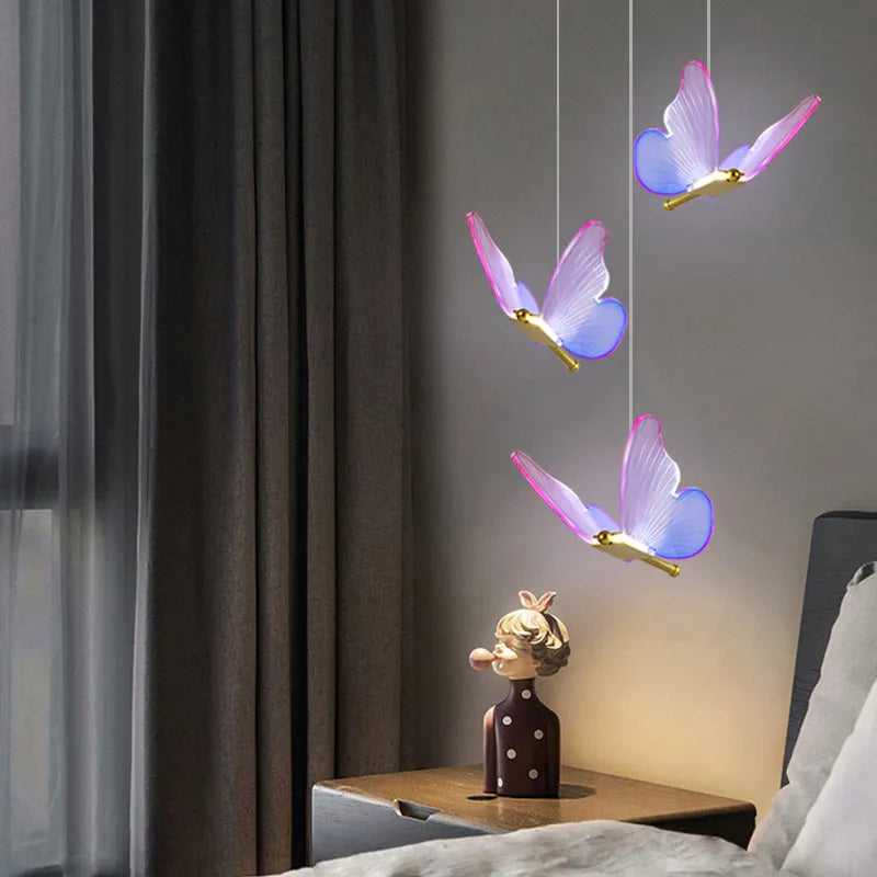 Suspension led moderne en acrylique avec 3 couleurs - vue 2 sur 15
