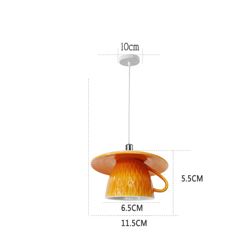 Moderne LED-Pendelleuchte aus Keramik in Teekannenform für die Küche - vue 13 sur 30