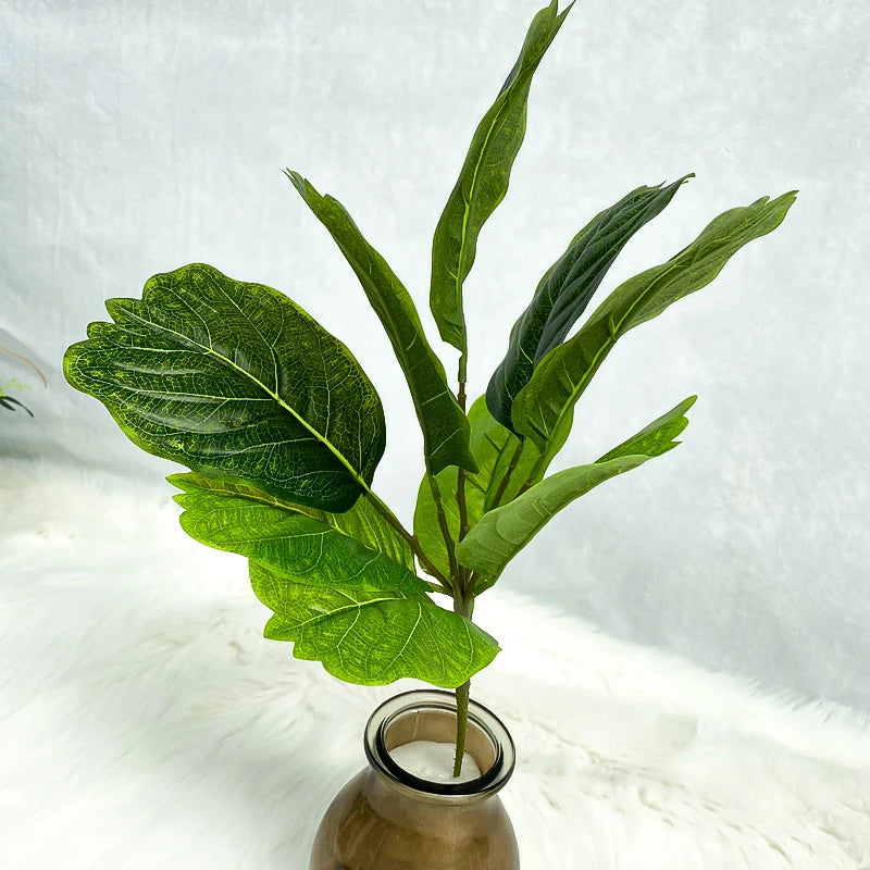 plantes artificielles branche faux ficus en caoutchouc pour décoration intérieure - vue 13 sur 13