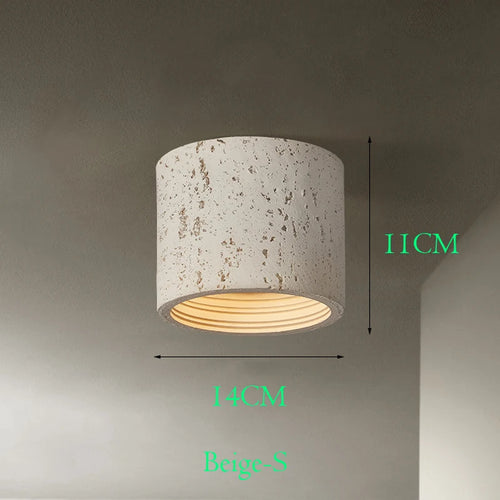 Wabi Sabi – LED-Spot aus rotem Zement