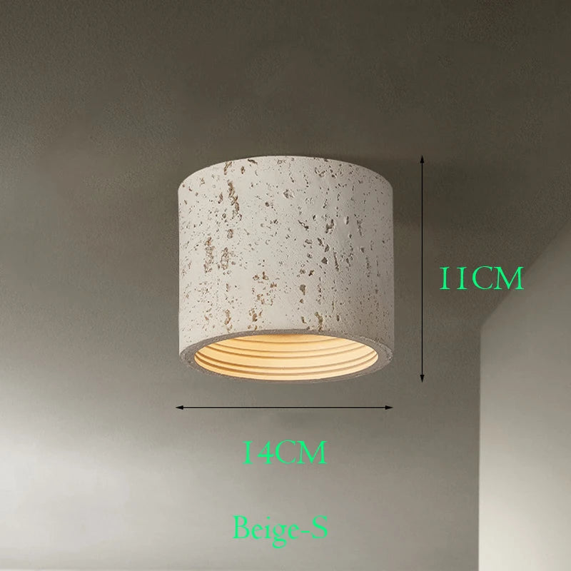 Wabi Sabi – LED-Spot aus rotem Zement
