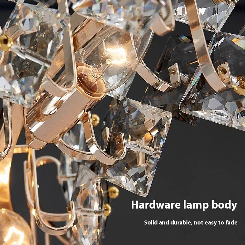 lustre en cristal design minimaliste pour un intérieur élégant - vue 7 sur 8