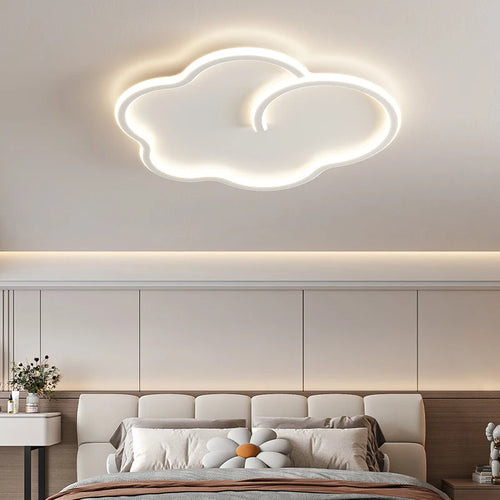 plafonnier scandinave nuage gradation avec télécommande en option - vue 6 sur 11