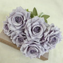 bouquet de roses artificielles en soie pour décoration festive