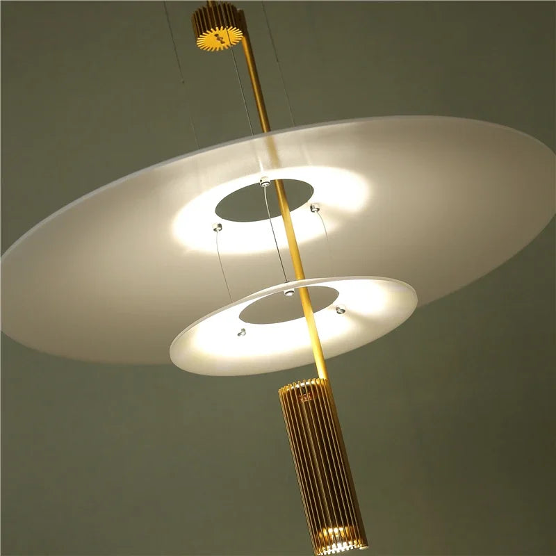 Moderne Pendelleuchte aus Acryl im nordischen Designerstil - vue 6 sur 14