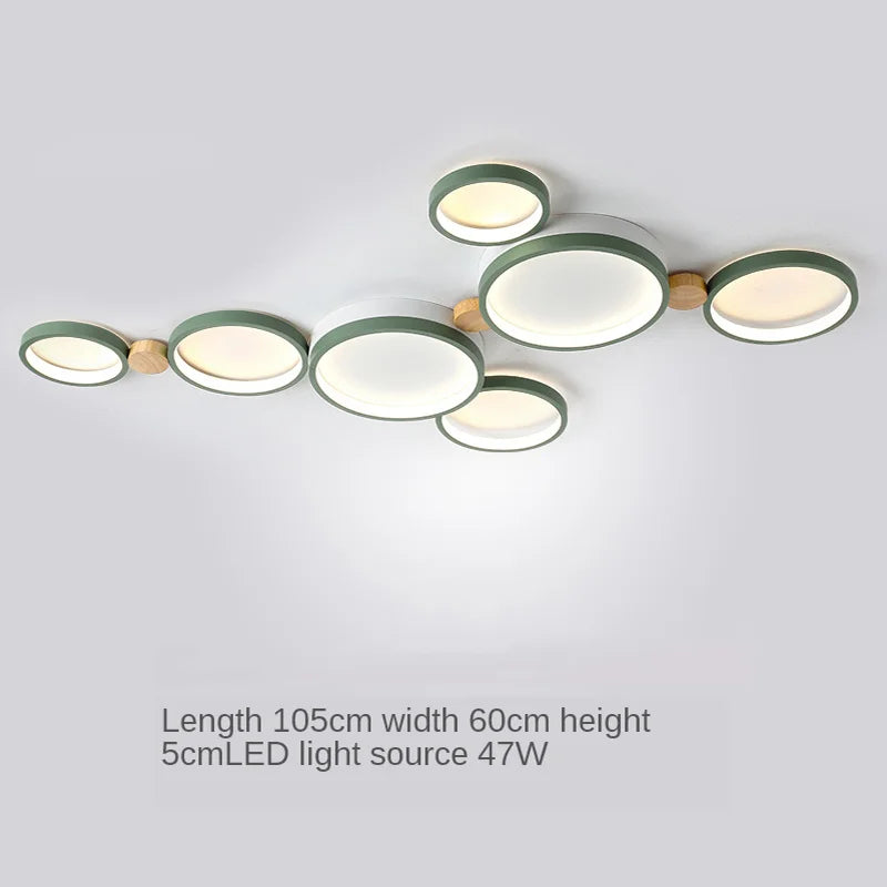 plafonnier moderne en bois avec éclairage led intérieur - vue 27 sur 36