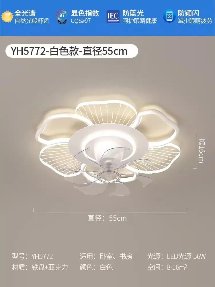 Moderner Deckenventilator mit 360-Grad-Rotation für trendige Beleuchtung - vue 6 sur 6