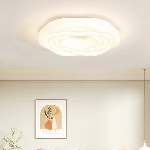 plafonnier led design moderne en forme de rose pour éclairage intérieur - vue 5 sur 8