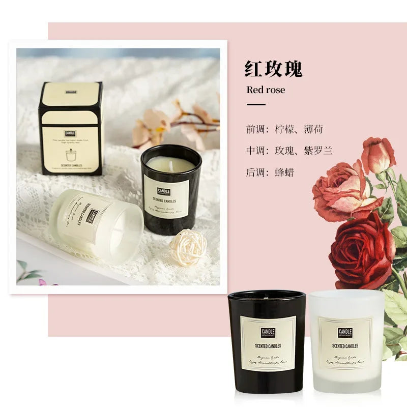 bougie aromathérapie parfumée plantes européennes pour air pur et décoratif - vue 12 sur 19