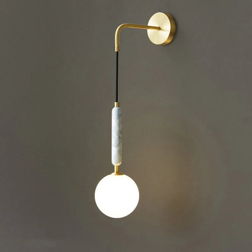 Applique murale led en marbre design nordique moderne décorative