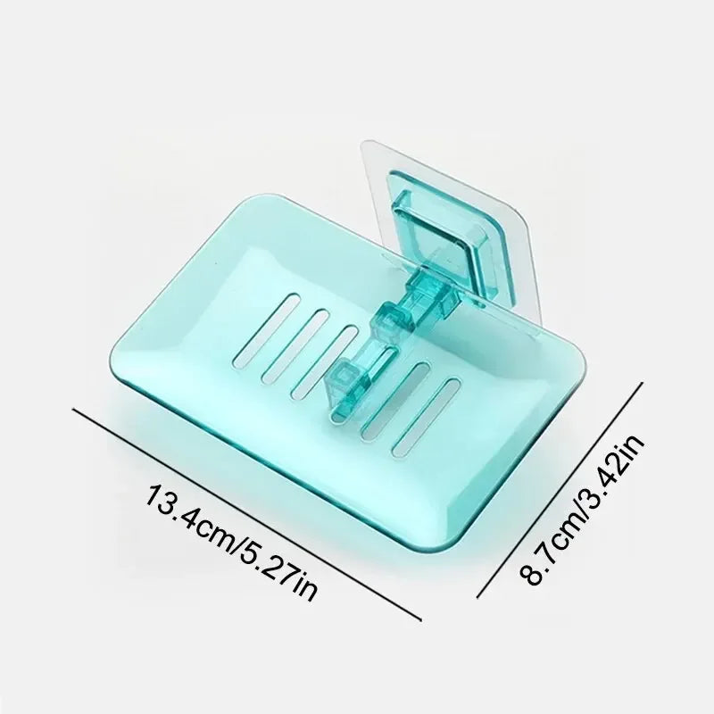 porte-savon transparent mural pour douche et rangement - vue 11 sur 10