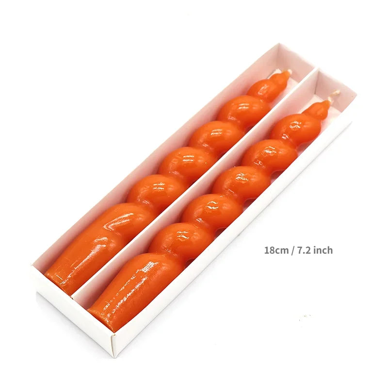 lot de 2 bougies spirales parfumées pour décoration intérieure et mariage - vue 25 sur 25