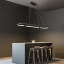 Moderne LED-Pendelleuchte für lineare und elegante Wohnraumgestaltung