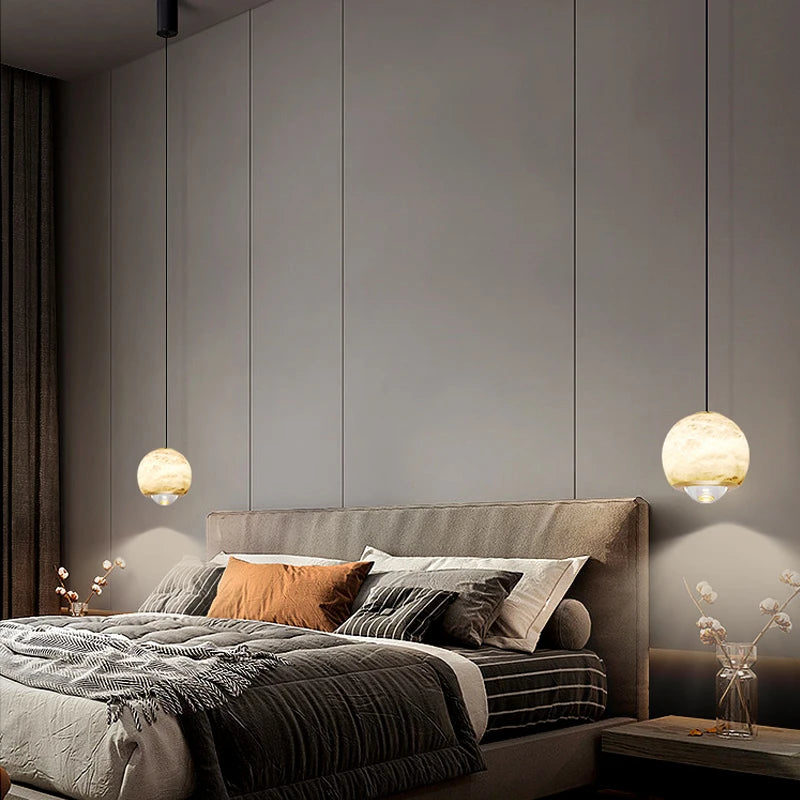 Suspension en marbre design moderne décoratif de luxe - vue 5 sur 7