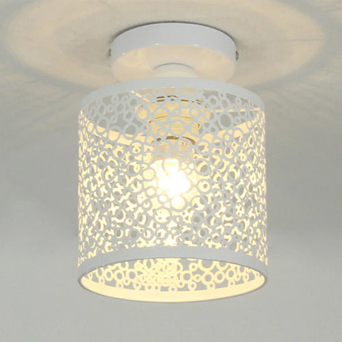 Moderne Pendelleuchte aus Eisen im Retro-Stil mit Metallgitter