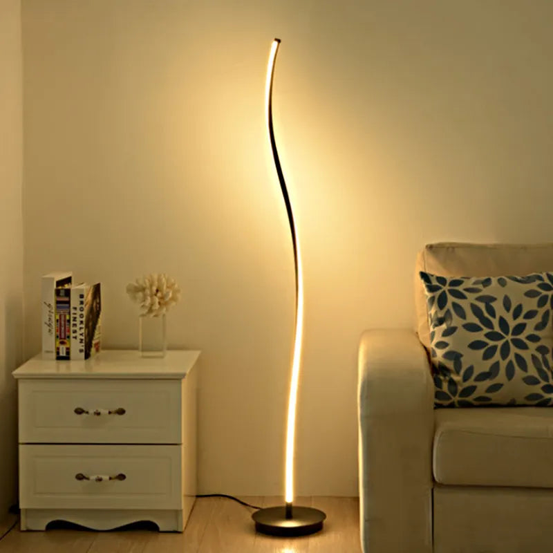 lampadaires led silice gel salon étude - vue 3 sur 8