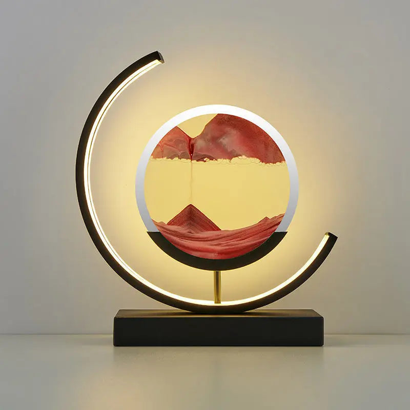 lampe à poser LED art sable pour décoration intérieure dynamique - vue 8 sur 16